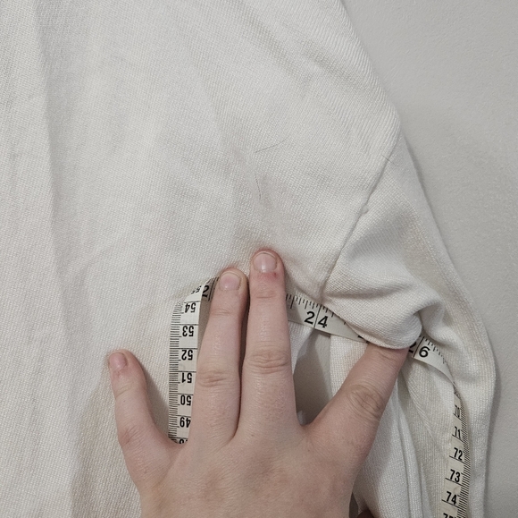NWT! Anne Klein Ivory Sweater With Gold Button Detail! - Picture 5 of 7